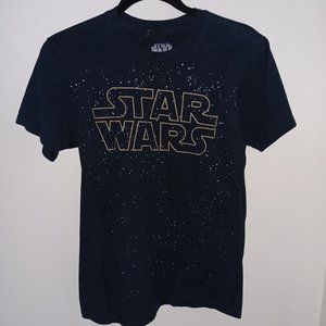 Star Wars brand tshirt with the original "STAR WARS" logo